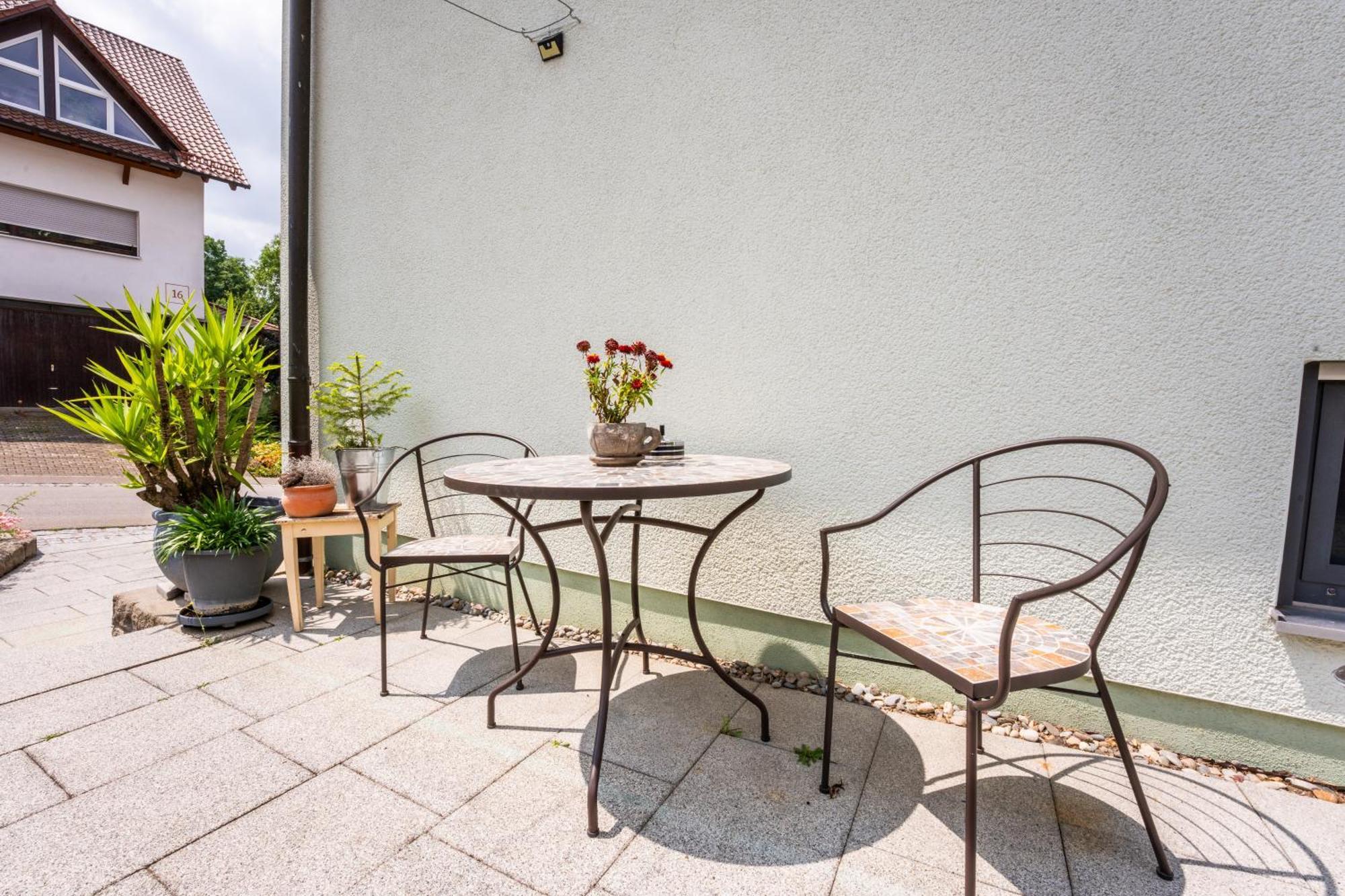 Laendliche 2-Zimmer Wohnung Bad Ditzenbach Luaran gambar